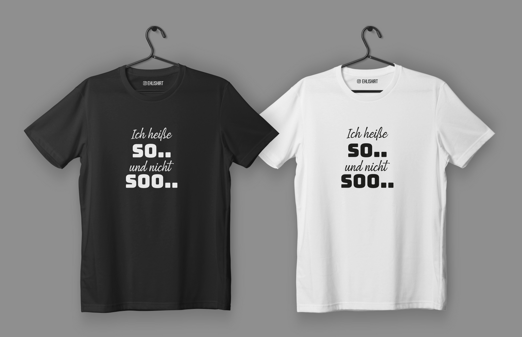 Ich heiße So.... und nicht Soo....